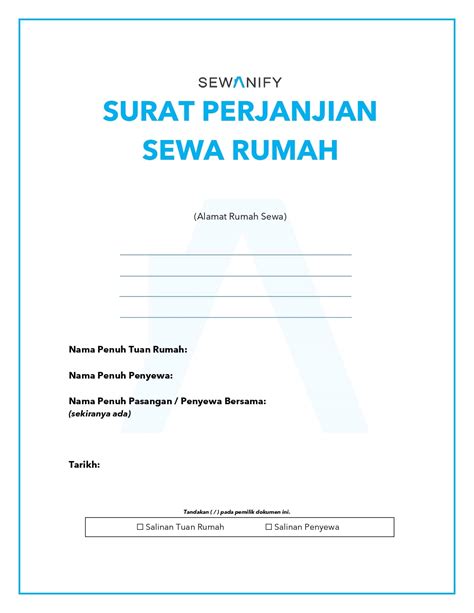 Surat Sewa Rumah