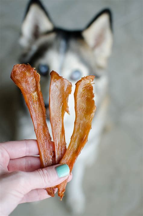 Low fat and low calorie homemade dog treat recipe. Homemade Chicken Jerky for Dogs - Fake Ginger