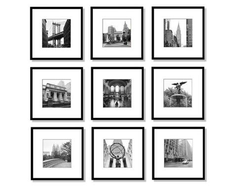 New York Gallery Wall Set Black And White Photography Nyc Etsy In