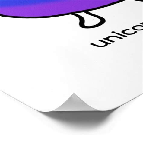Unicorn Poop Funny Inspirational Poster Rainbow Zazzle