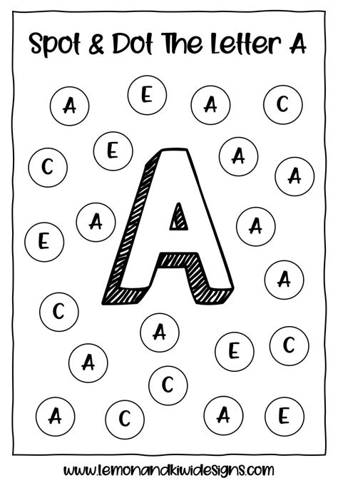Free Printable Do A Dot Alphabet Worksheets