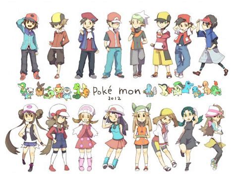 What are the rare pokemons names? Pokemon All Trainer Protagonists | Pokemon | Pinterest ...