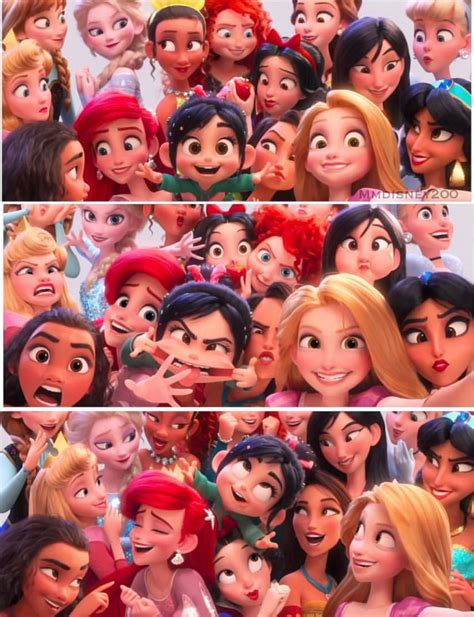 Dessin Disney Wreck It Ralph 2 Disney Princesses Selfie