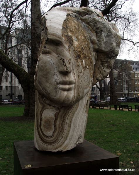 Sculpture By Emily Young In Berkeley Square Modern Art Sculpture