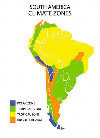 Mapa De Las Zonas Climáticas De Sudamérica Infografía Geográfica