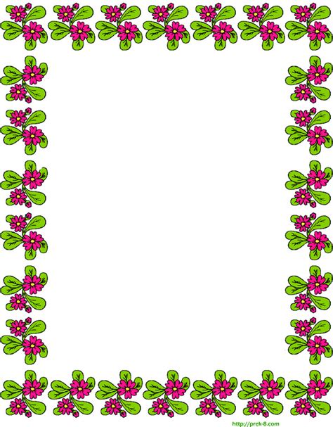 Flower Page Borders Cliparts Co
