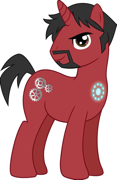 Ponified Tony Stark Vector By Icantunloveyou On Deviantart