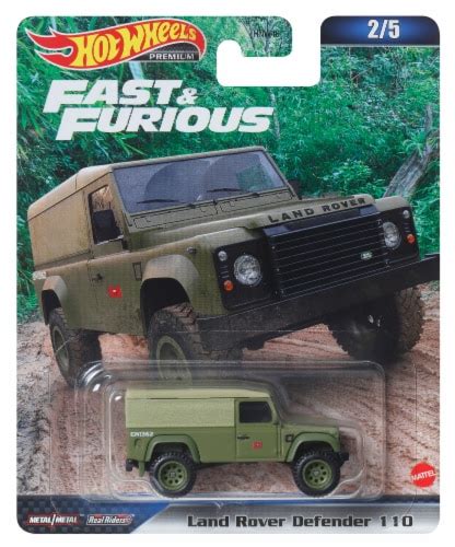 Mattel Hot Wheels Fast Furious Land Rover Defender 110 Toy Car 1 Ct