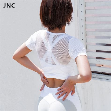 Sexy Women Workout Yoga Tops Shirts For Girls Backless Pink Mesh Running Top Sports Fitness