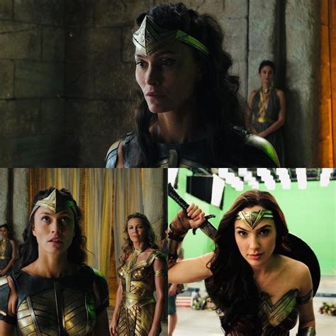 zack snyder s justice league gal gadot s wonder woman and amazon warriors featured in new set photos