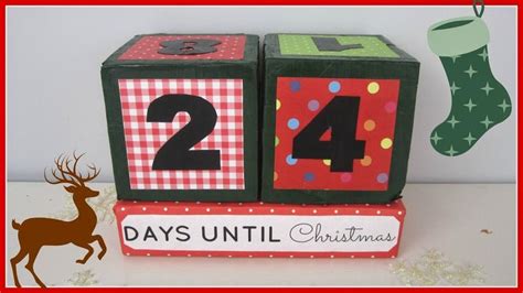 Christmas Countdown Cubes Christmas Countdown Diy Christmas Advent