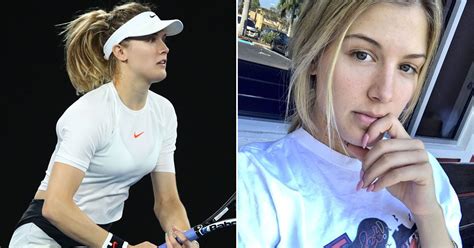 Eugenie Bouchard Poses For Selfie As She Continues To Prepare For The