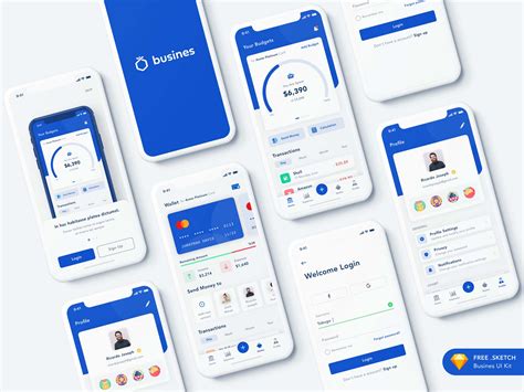Here you will find web and mobile ui kits, wireframe templates and apps. Free Bank App Template (PSD)