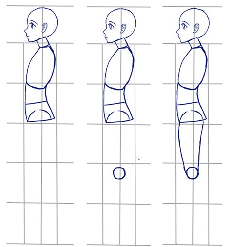 How To Draw Anime Side View Full Body Profile Manga Tuts