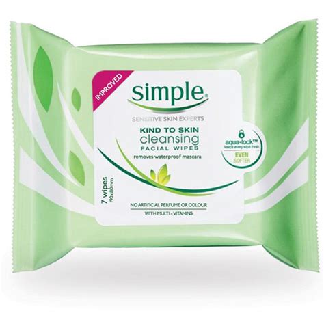 Simple Facial Wipes 7 Pack Big W