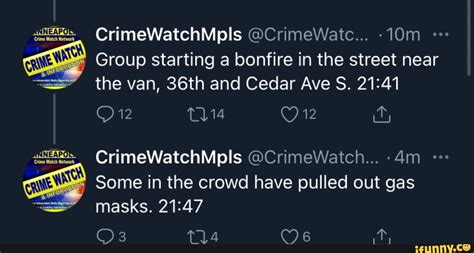 Crimewatchmpls Crimewatc Group Starting A Bonfire In The Street