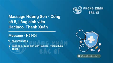 Massage Hương Sen Lê Văn Thiêm Hương Sen Healthcare Center