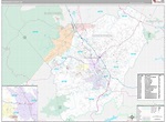 Henderson County, NC Wall Map Premium Style by MarketMAPS - MapSales