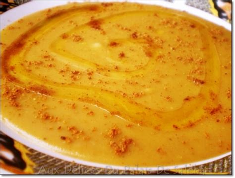 En purée de pois cassés avec pommes de terre et lard. Recettes marocaines - 2