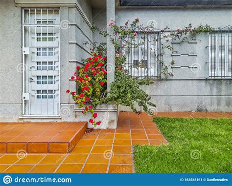 House Facade Montevideo Uruguay Stock Image Image Of Background
