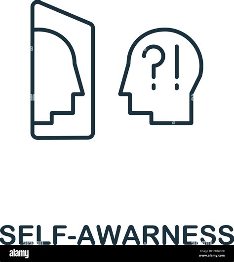 Self Awareness Icon From Life Skills Collection Simple Line Self