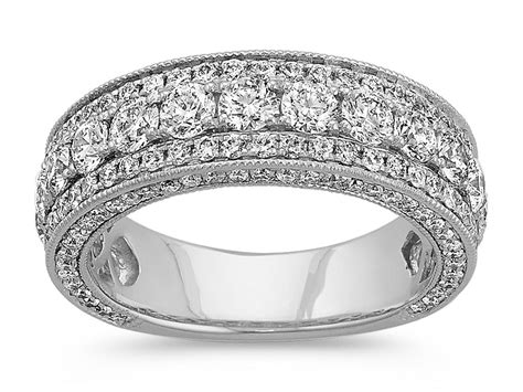 Shane Cos Pave Set Round Diamond Wedding Band