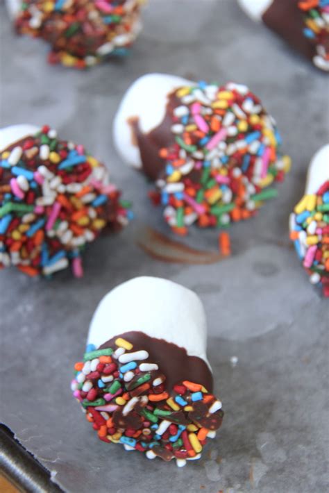 Chocolate Dipped Marshmallows Made With Lev