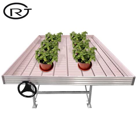 Greenhouse Ebb Flow Rolling Benches With Tray Growing Seedbed China