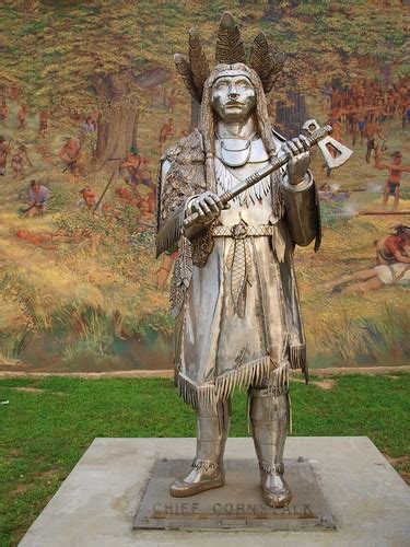 Chief Cornstalk Statue Along The Ohio River About The Mura Flickr