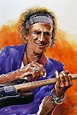 Keith-Richards-Guitare.jpg, Pintura por François Lanvin | Artmajeur