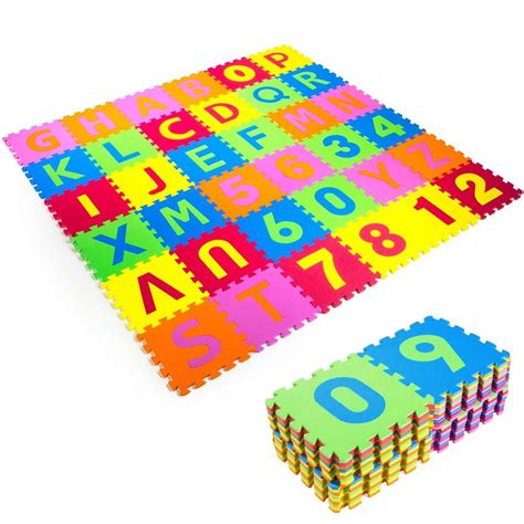 Xtremepowerus 36 Alphabet And Number Floor Mat Letters For Kids Abc