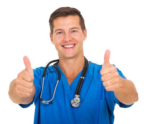 Medical Worker Thumbs Up Stock Photo Image Of Expert 56749134