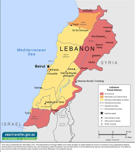 Mapa De Libano