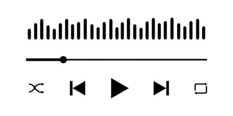 Premium Vector Audio Player Interface With Sound Wave Loading