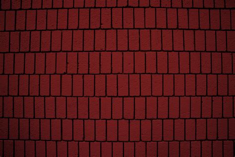 Dark Red Brick Wall Texture With Vertical Bricks Picture Free