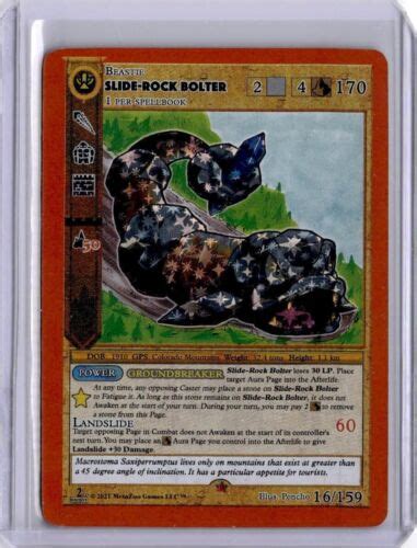 Metazoo Cryptid Nation 2nd Edition Slide Rock Bolter 16159 Reverse
