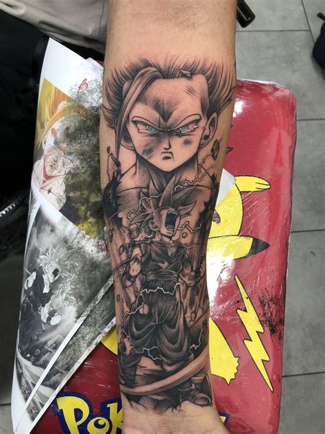 dragon ball z gohan ssj2 tattoo done by affanita rising tide tattoo parkstone uk r tattoos