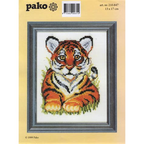 Tiger Cub Counted Cross Stitch Kit