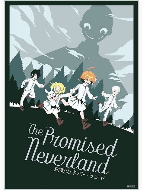 The Promised Neverland Poster By Snipsnipart Redbubble