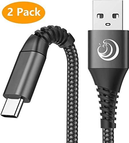 Usb C Cableusb Type C Cable 2 Pack 6ft Fast Charger Cord Nylon Usb C