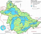 5 Great Lakes Usa Map – Topographic Map of Usa with States