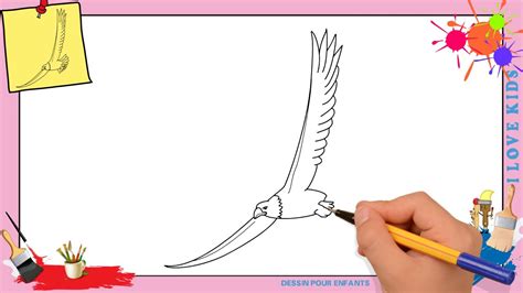 Dessin Dun Oiseau Qui Vole=>dessin facile d'un oiseau qui vole ~ Papier