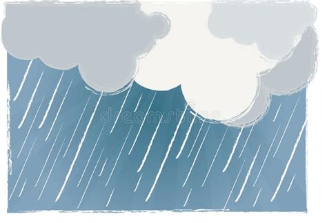 rainy day vector illustration of raining clouds and dark sky vector eps file affiliate