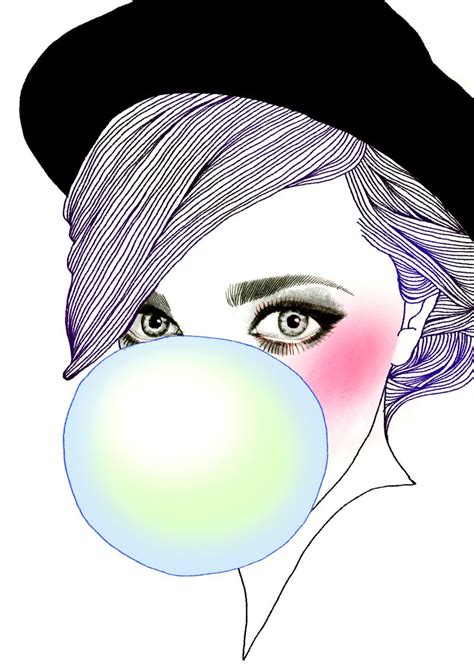 Bubble Gum Girl By Hajin Bae Pop Art Bubble Art Amazing Art