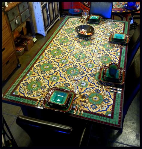 Section for the table top. Malibu_tile_patio_dining_table2.jpg (2265×2378) | Painted ...