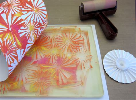 Printing With Gelli Arts Gelli Arts Printing With Folded Paper