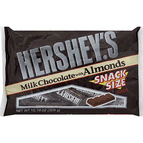 Hersheys Milk Chocolate Bars With Almonds Snack Size Pantry Foodtown