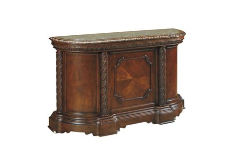 Imported.boxed weight approximately 335 lbs. Ashley Furniture North Shore Bar with Marble Top | The ...