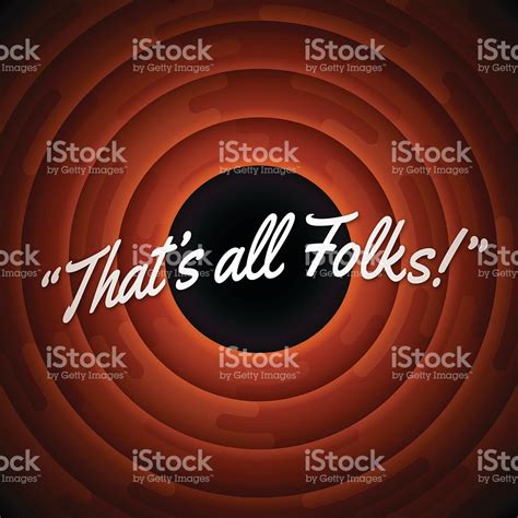 that s all folks end credits circle concept eps 10 file thats all folks folk free