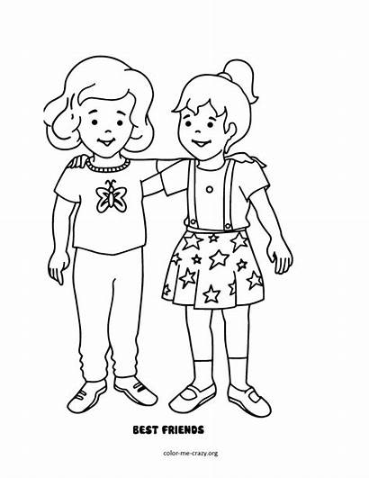 Coloring Pages Friend Printable Things Favorite Friends